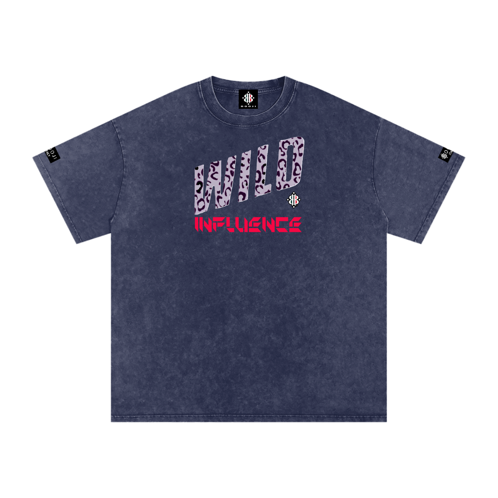 BOOJI ITALY WILD INFLUENCE Z-BACK SNOW WASHED T-SHIRT