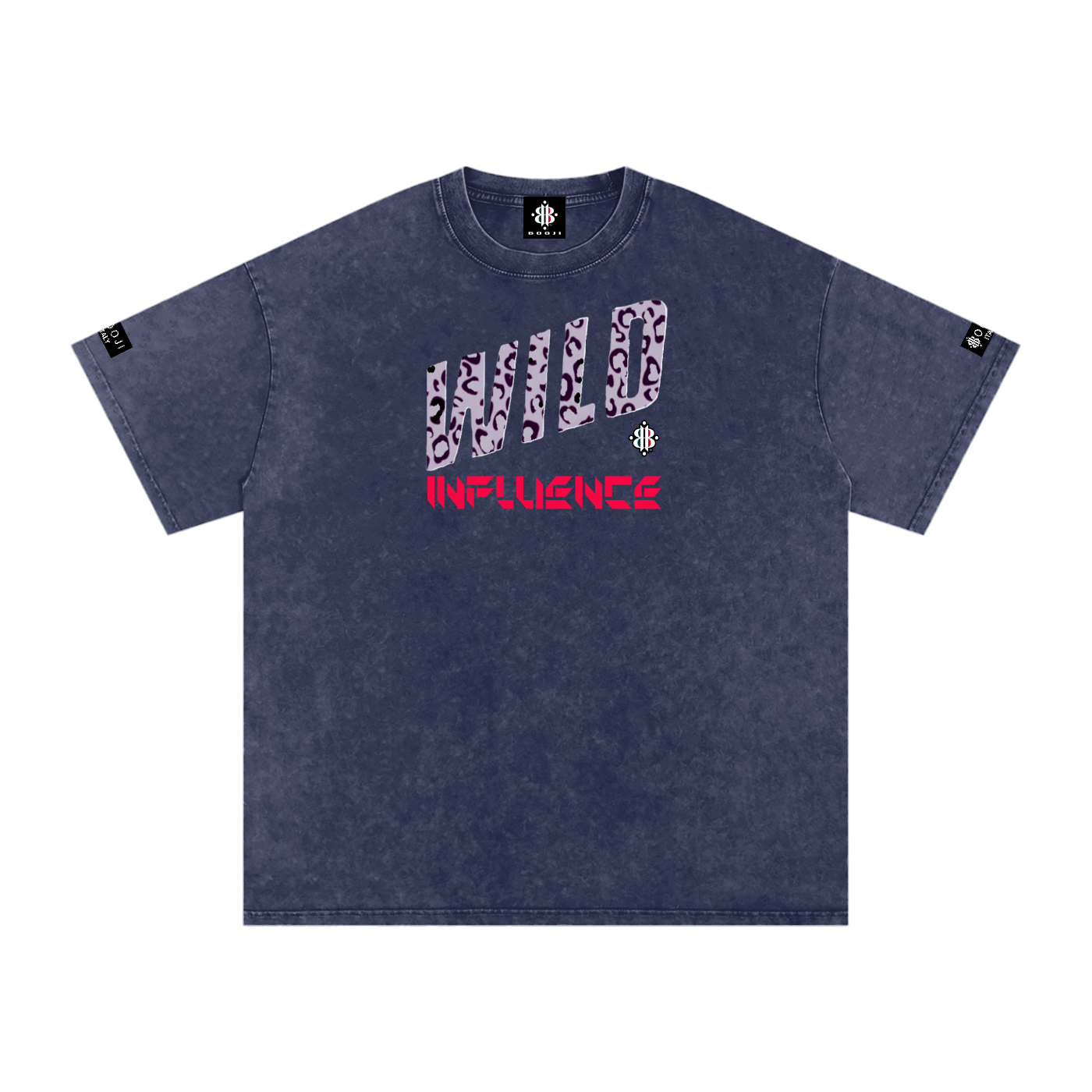 BOOJI ITALY WILD INFLUENCE Z-BACK SNOW WASHED T-SHIRT