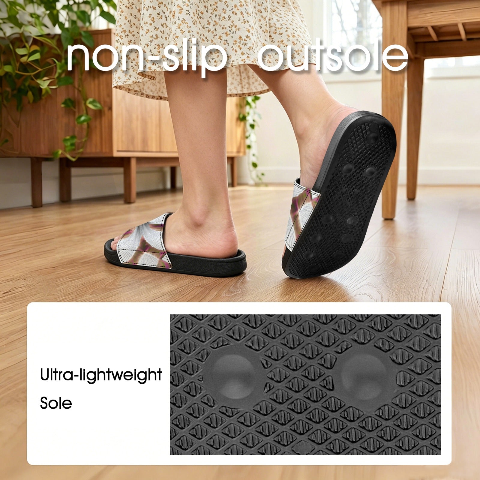 BOOJI ITALY MAGADIGS COLLECTION WOMEN'S BLACK SOLE SLIDES