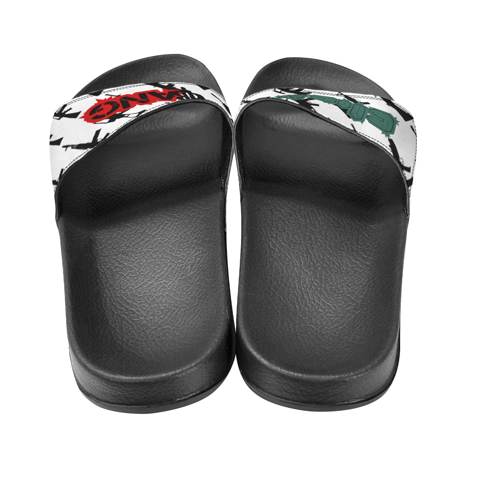 BOOJI ITALY CLICK BANG COLLECTION MEN'S BLACK SOLE SLIDES