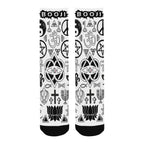 BOOJI ITALY SYMBOLS COLLECTION MEN'S WHITE SOCKS