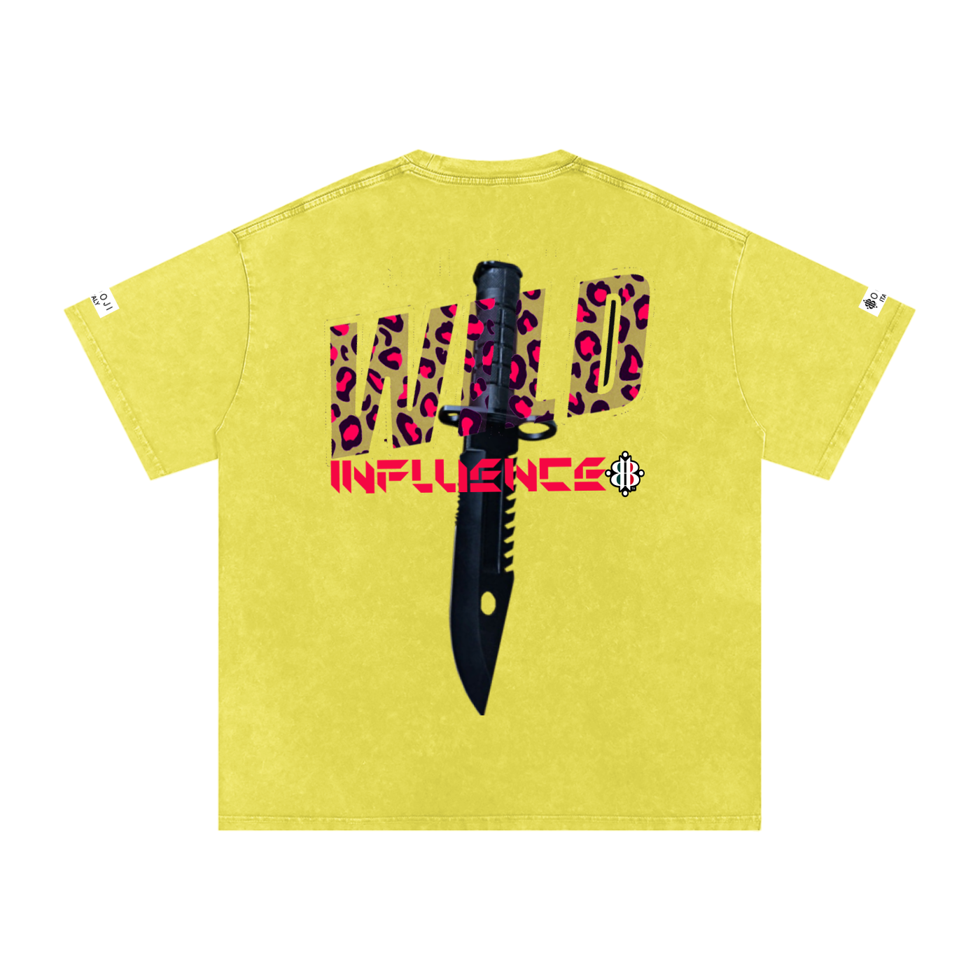 BOOJI ITALY "WILD INFLUENCE" LINE SNOW WASHED T-SHIRT