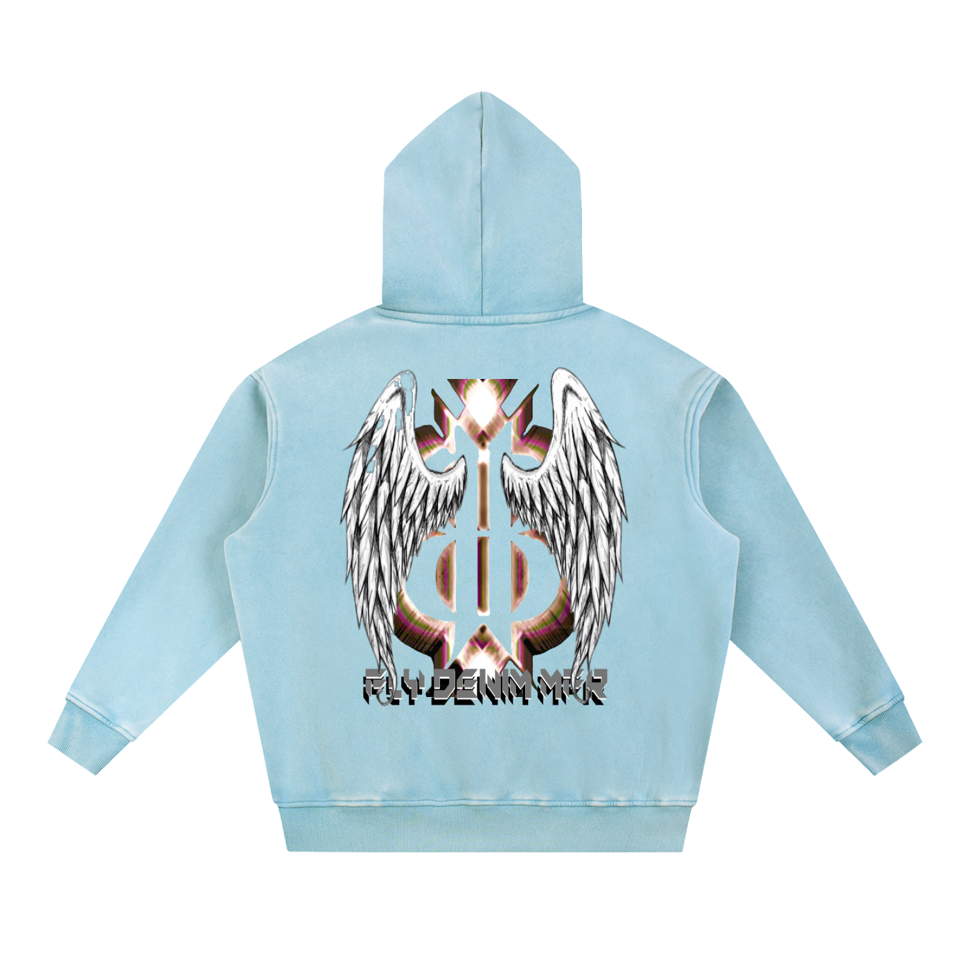 BOOJI ITALY FLY DENIM MFR. SNOW WASHED HOODIE