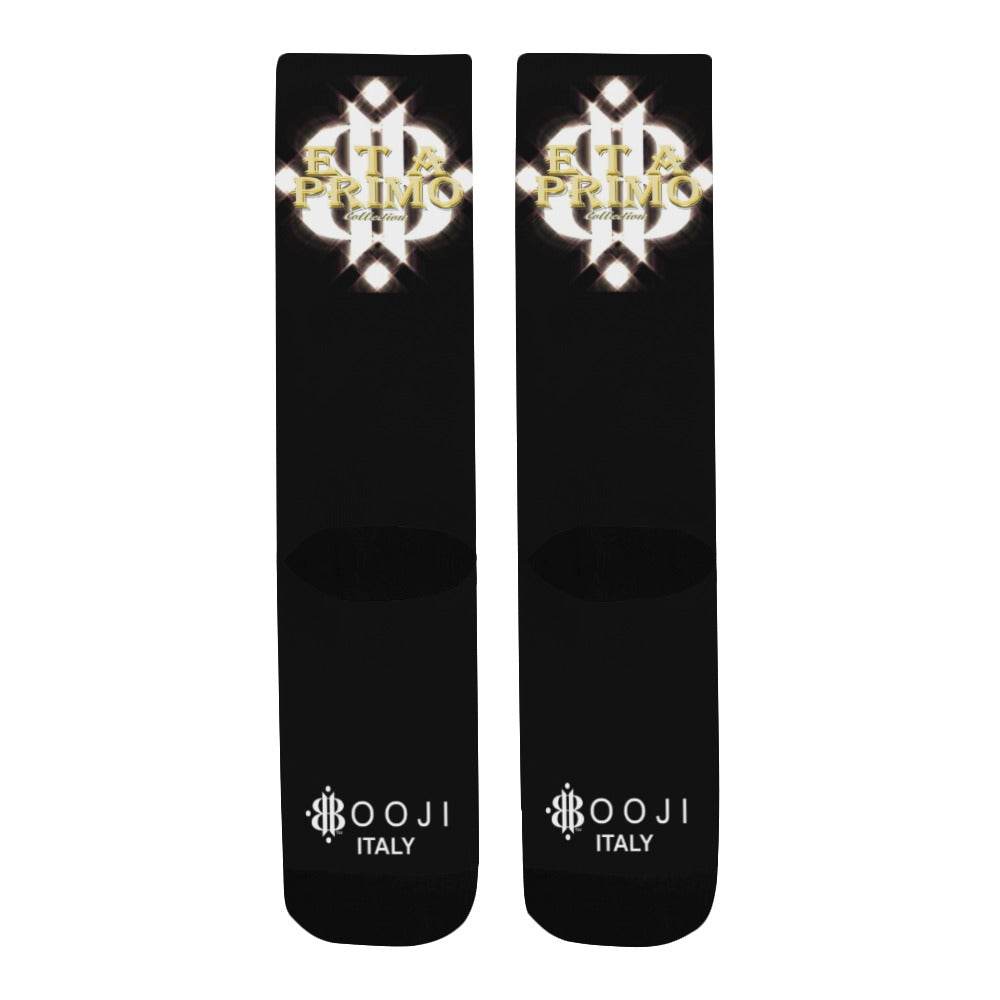 BOOJI ITALY ETA PRIMO MEN'S LOGO BLACK TUBE SOCKS