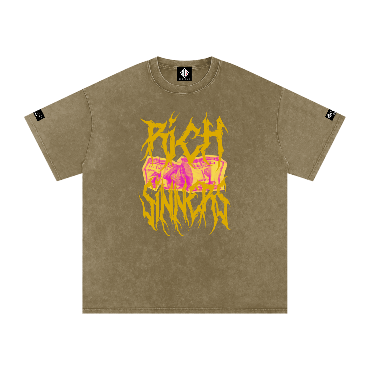 BOOJI ITALY RICH SINNERS SNOW WASHED T-SHIRT