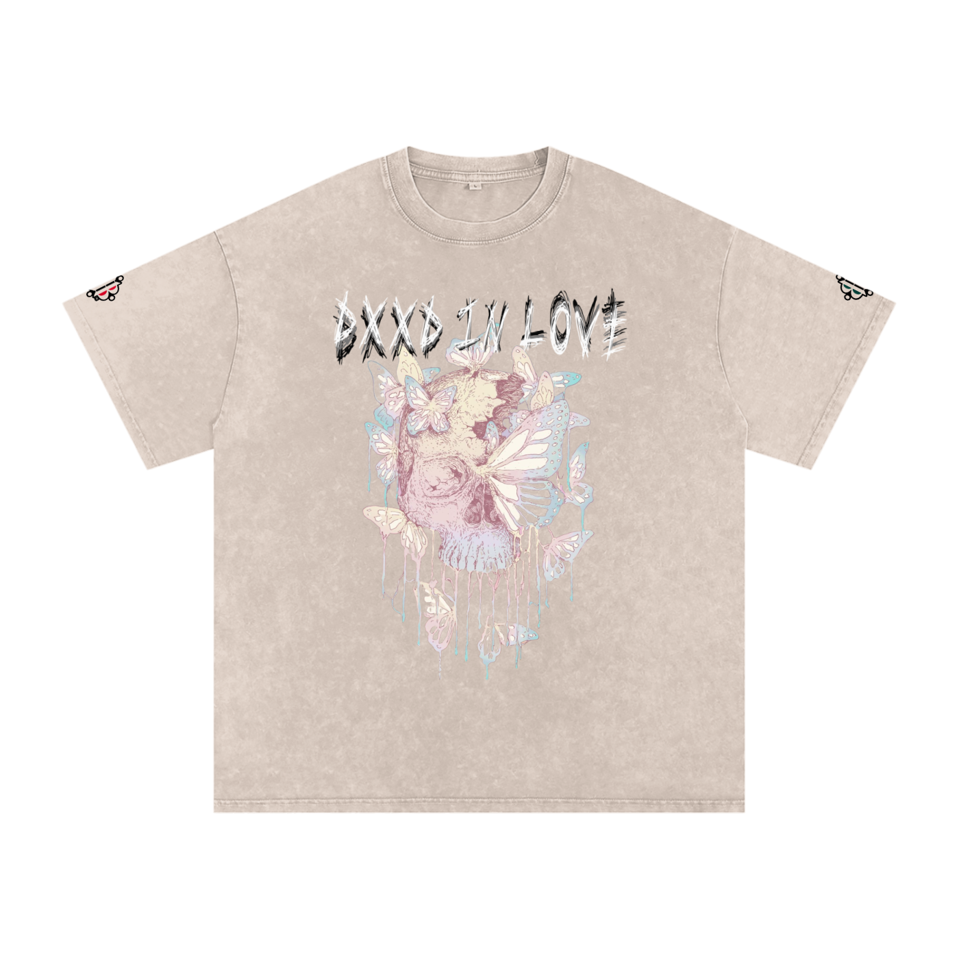 BOOJI ITALY "DXXD IN LOVE" LINE SNOW WASHED T-SHIRT