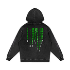 BOOJI ITALY SUPER POSITION COLLECTION MATRIX SNOW WASHED HOODIE