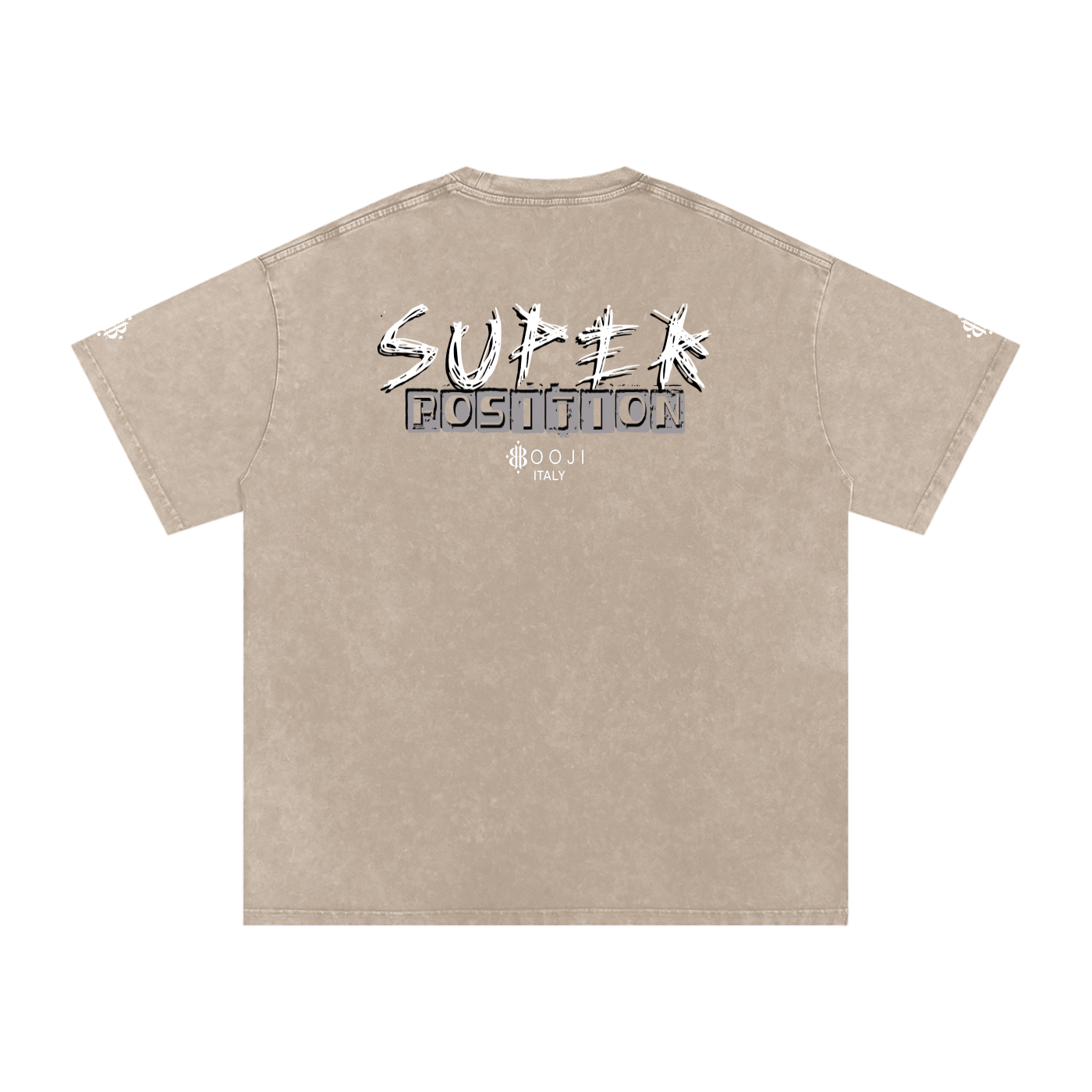 BOOJI ITALY SUPER POSITION COLLECTION RAZORS EDGE SNOW WASHED T-SHIRT