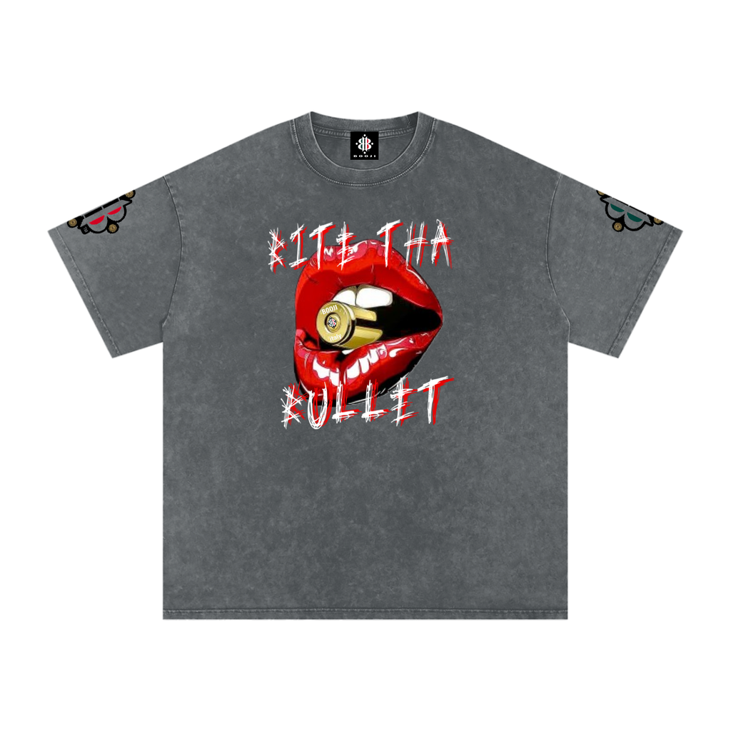 BOOJI ITALY BITE THA BULLET SNOW WASHED T-SHIRT