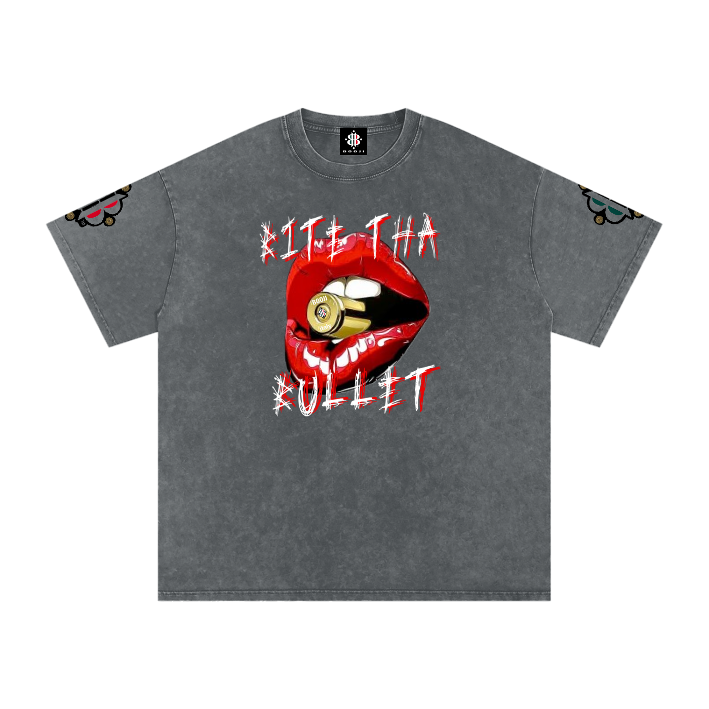 BOOJI ITALY BITE THA BULLET SNOW WASHED T-SHIRT