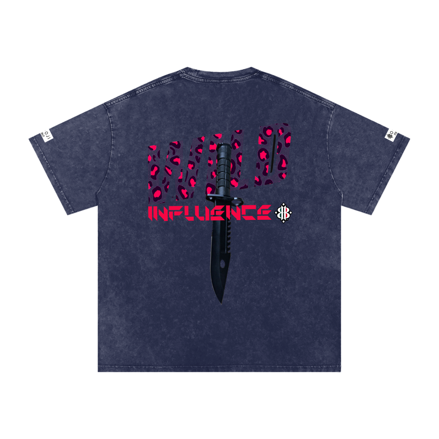 BOOJI ITALY WILD INFLUENCE KNIFE SNOW WASHED T-SHIRT