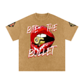 BOOJI ITALY "BITE THE BULLET" SNOW WASHED T-SHIRT