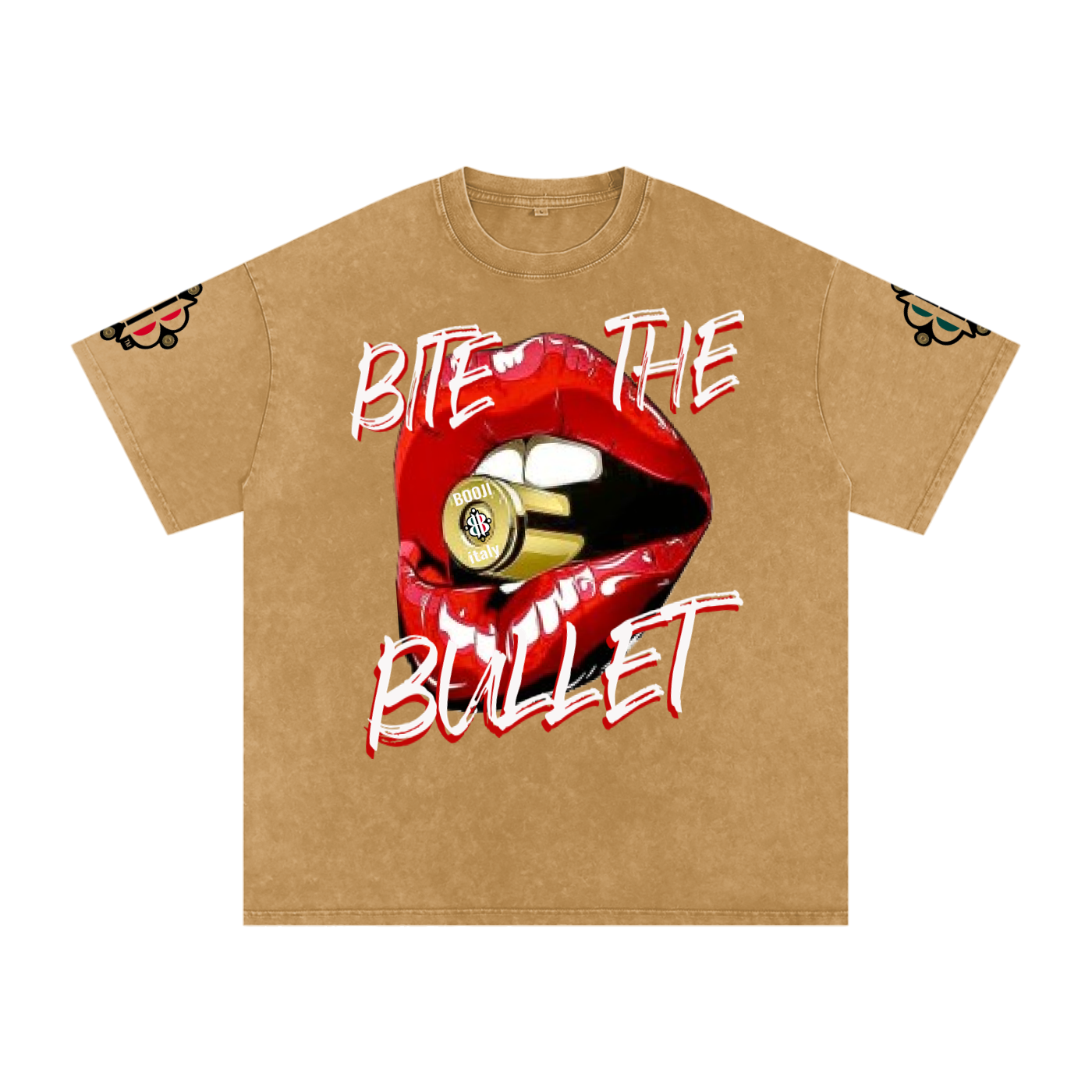 BOOJI ITALY "BITE THE BULLET" SNOW WASHED T-SHIRT