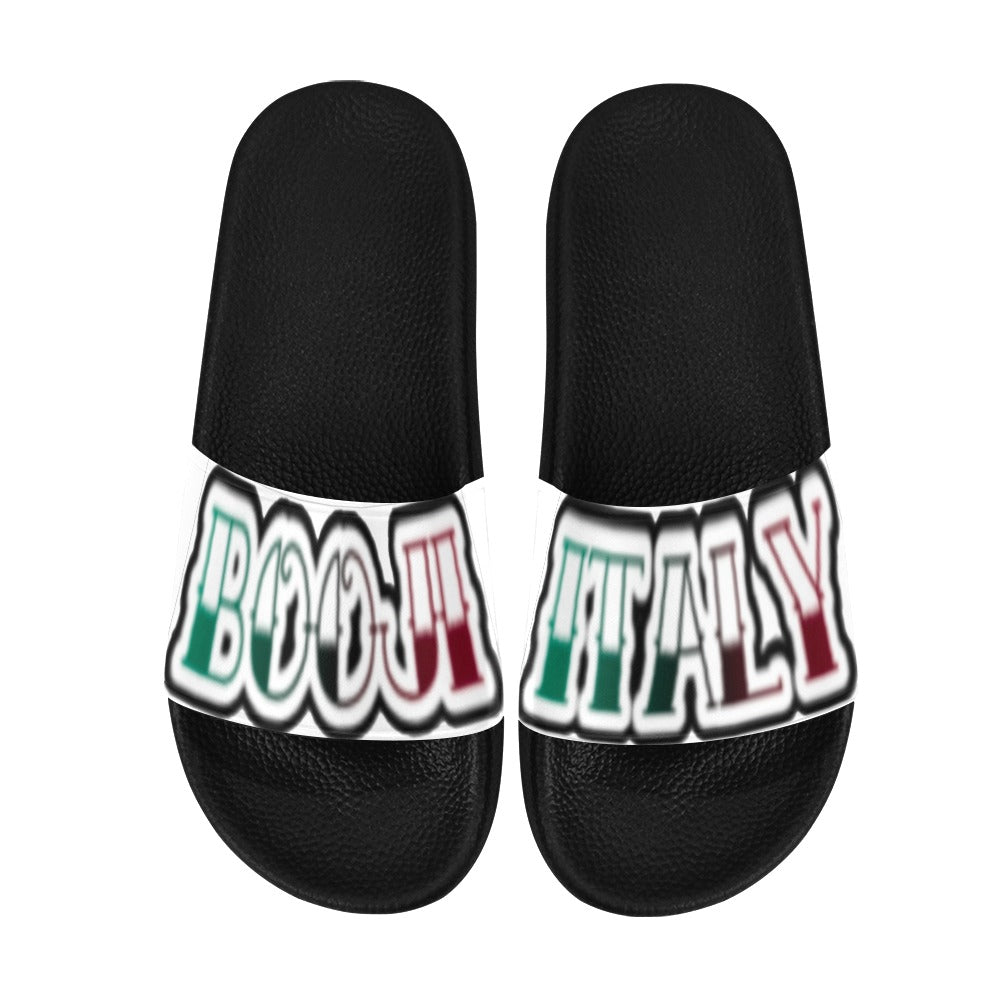 BOOJI TATTOO LOGO SLIDES Men's Slide Sandals(Model 057)