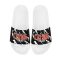 BOOJI ITALY CLICK BANG COLLECTION IN BLACK WOMEN'S WHITE SOLE SLIDES