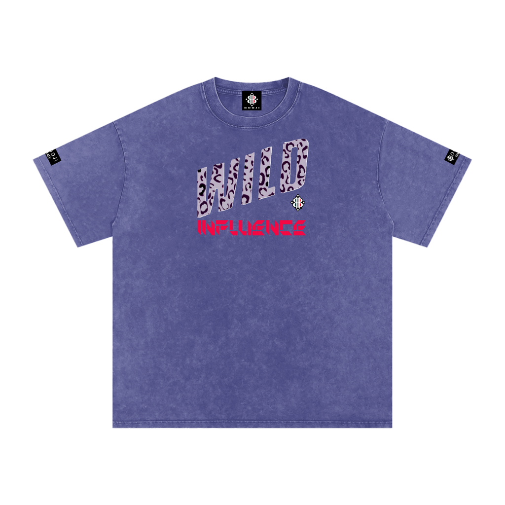 BOOJI ITALY WILD INFLUENCE Z-BACK SNOW WASHED T-SHIRT