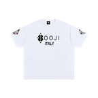 BOOJI ITALY CLICK BANG COLLECTION WHITE COTTON T-SHIRT