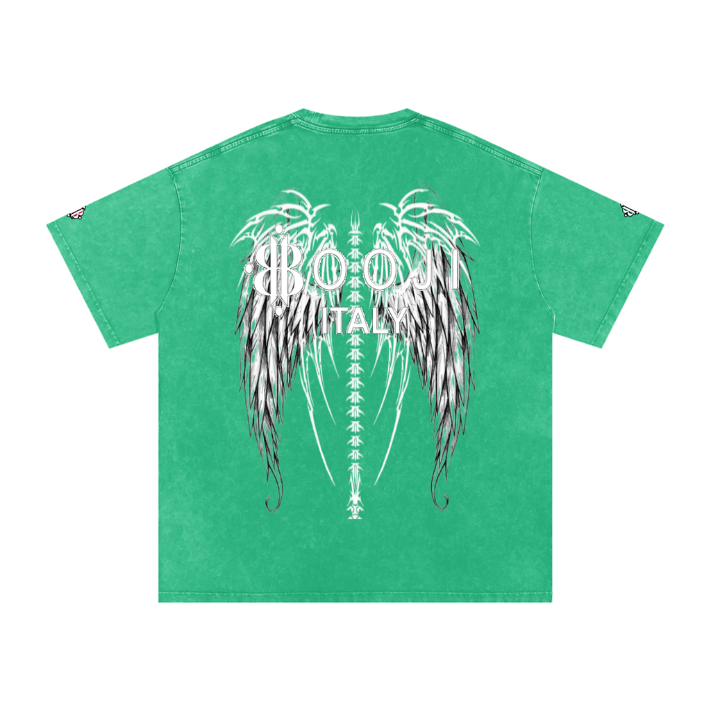 BOOJI ITALY "FLY DENIM MFR." SNOW WASHED T-SHIRT