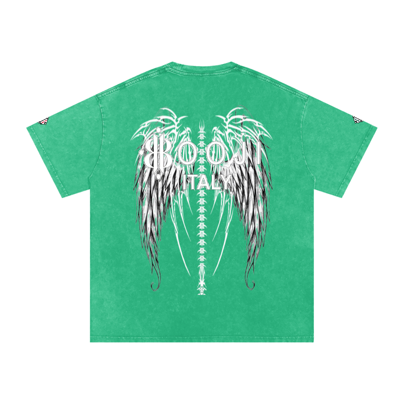 BOOJI ITALY "FLY DENIM MFR." SNOW WASHED T-SHIRT
