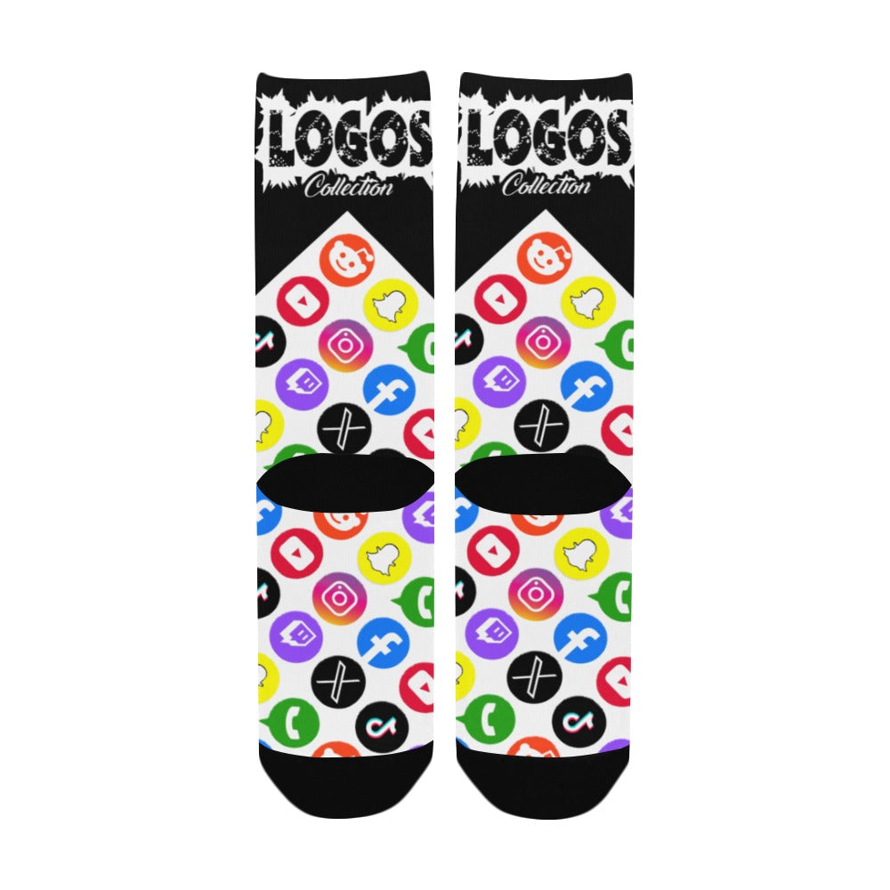 BOOJI ITALY LOGOS COLLECTION WOMEN'S BLACK SOCKS