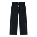 BOOJI ITALY FLY DENIM MFR. COLLECTION MEN'S VINTAGE WASH BLACK JEANS