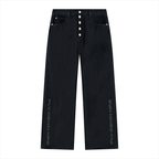 BOOJI ITALY FLY DENIM MFR. COLLECTION MEN'S VINTAGE WASH BLACK JEANS