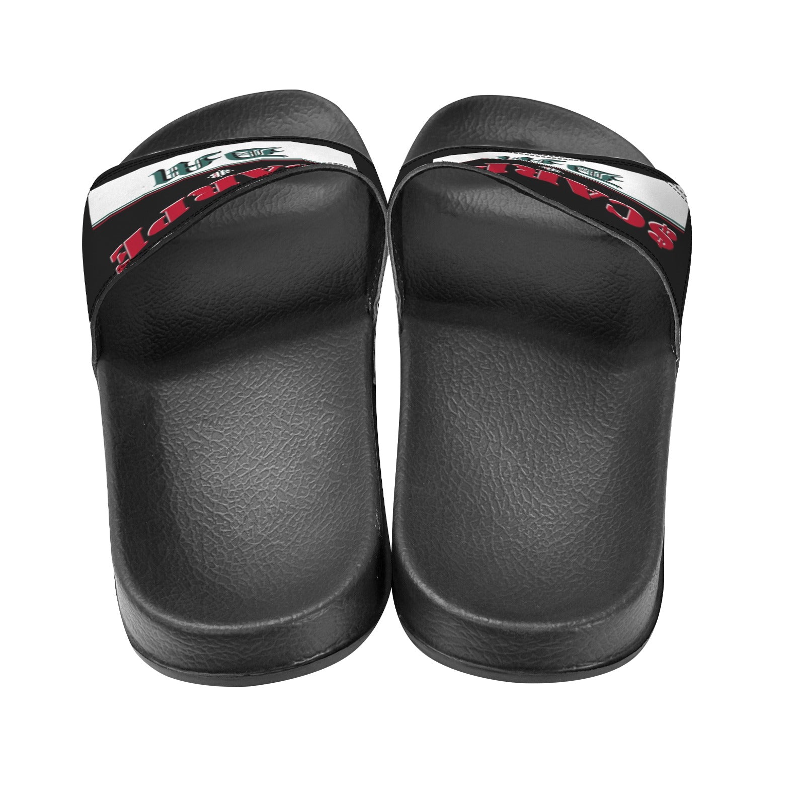 BOOJI ITALY SCARPE DM COLLECTION MEN'S BLACK SOLE SLIDES