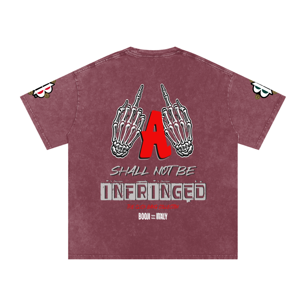 BOOJI ITALY "CLICK BANG COLLECTION" SNOW WASHED T-SHIRT