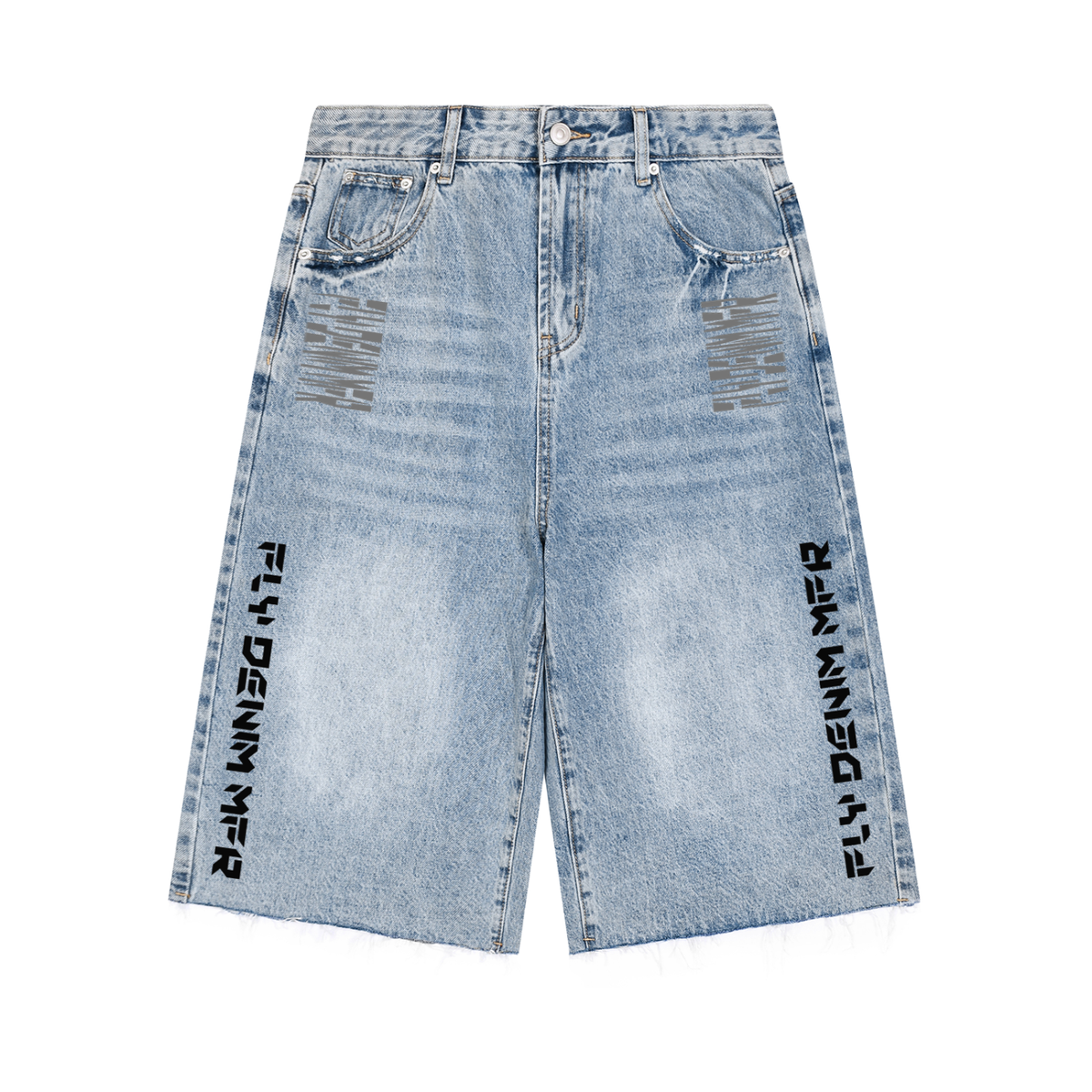 BOOJI ITALY FLY DENIM MFR. COLLECTION MEN'S WIDE LEG JORTS