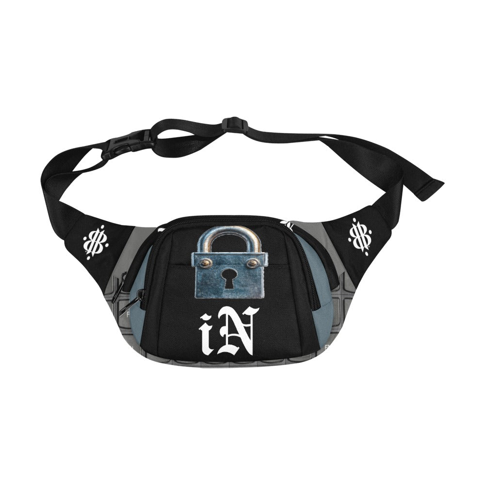 BOOJI ITALY LOCK IN COLLECTION BLACK WAIST BAG
