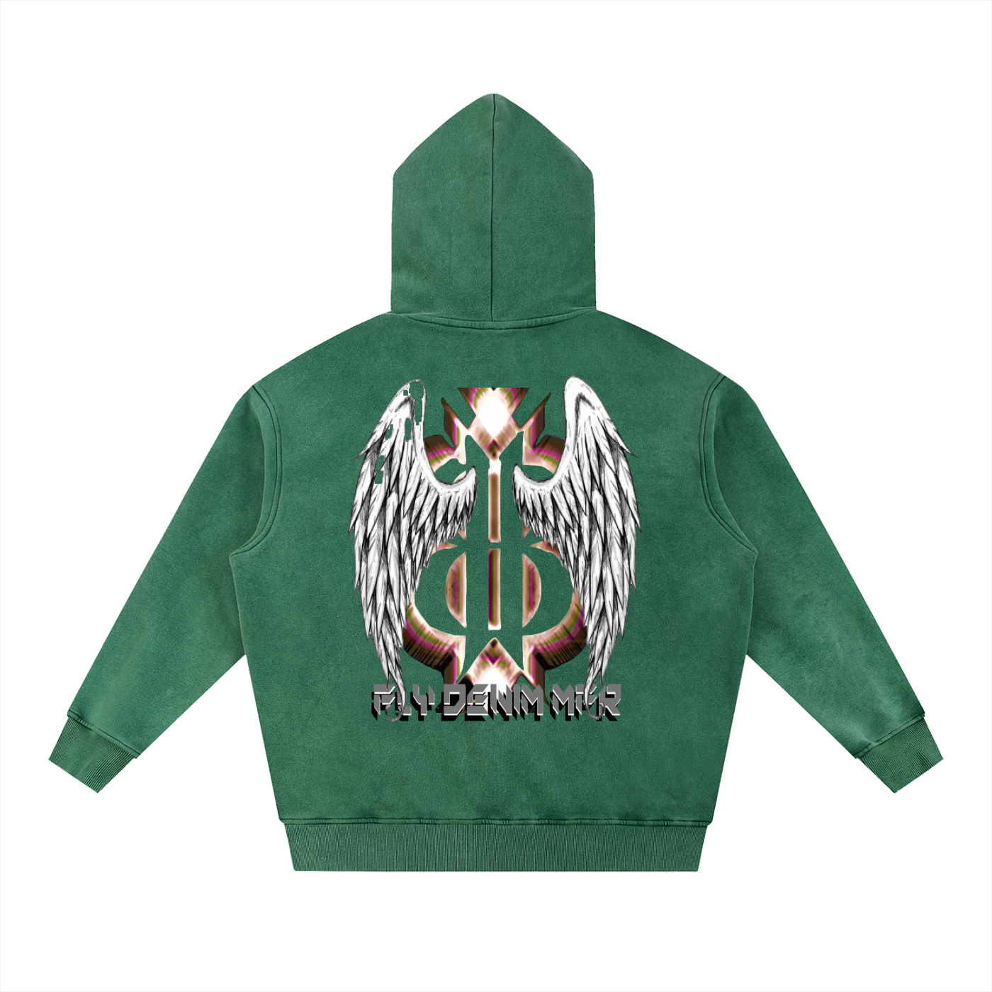 BOOJI ITALY FLY DENIM MFR. SNOW WASHED HOODIE