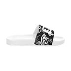 BOOJI ITALY SYMBOLS COLLECTION BLACK WOMEN'S WHITE SOLE SLIDES