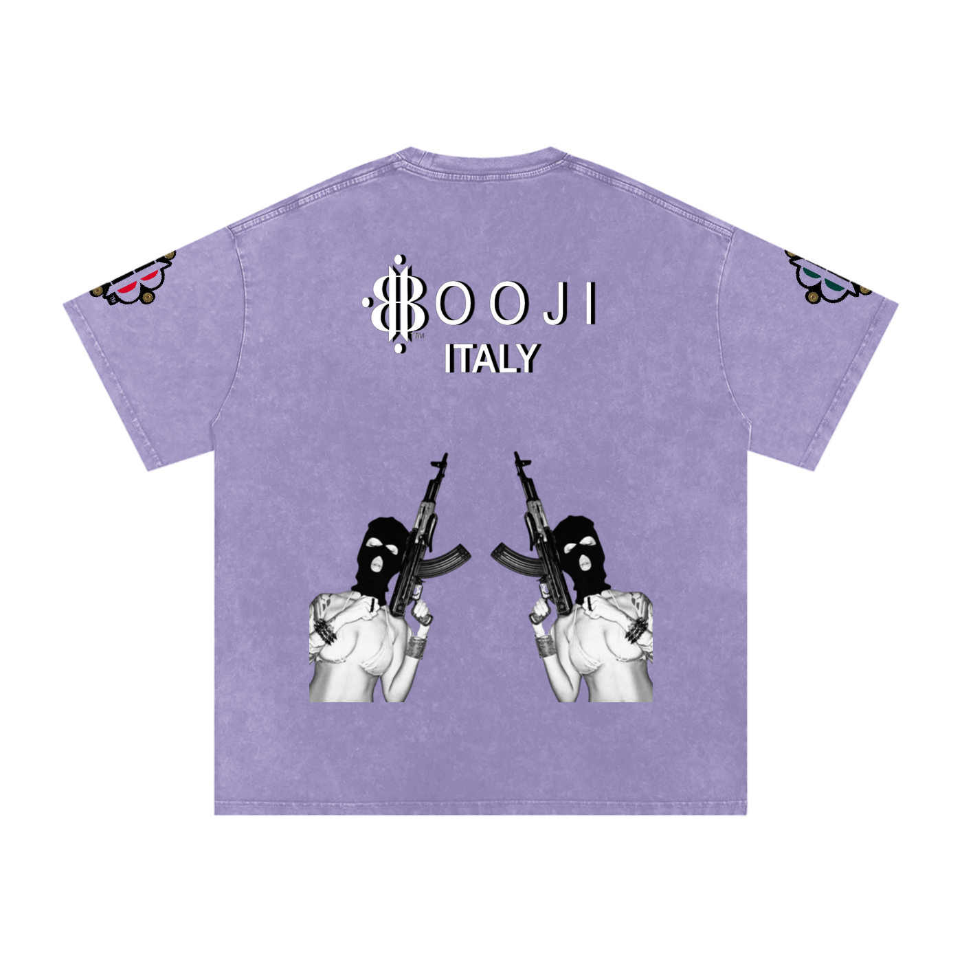BOOJI ITALY BITE THA BULLET SNOW WASHED T-SHIRT