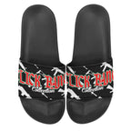 BOOJI ITALY CLICK BANG COLLECTION IN BLACK MEN'S BLACK SOLE SLIDES