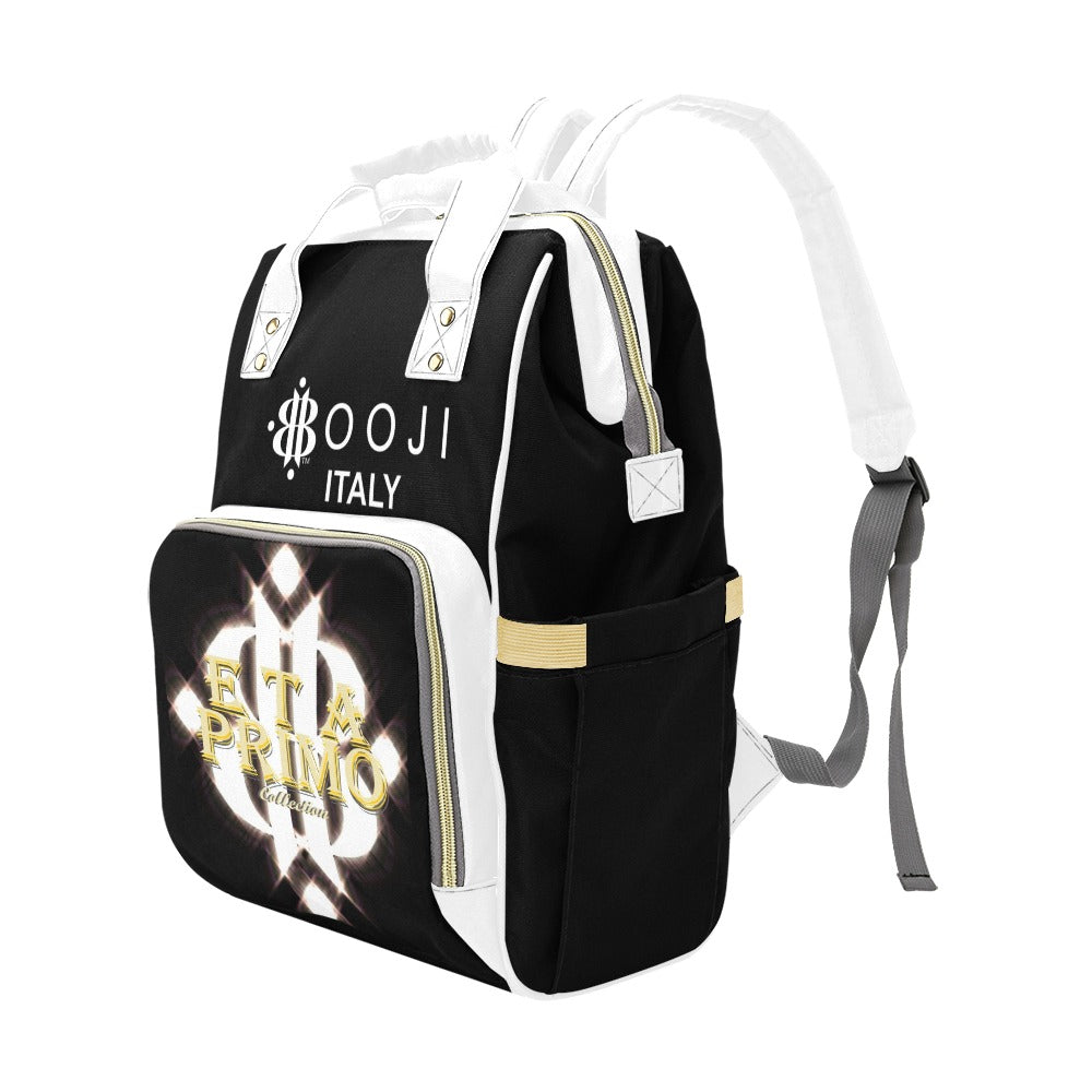 BOOJI ITALY ETA PRIMO COLLECTION CANVAS & LEATHER DELUXE BACKPACK