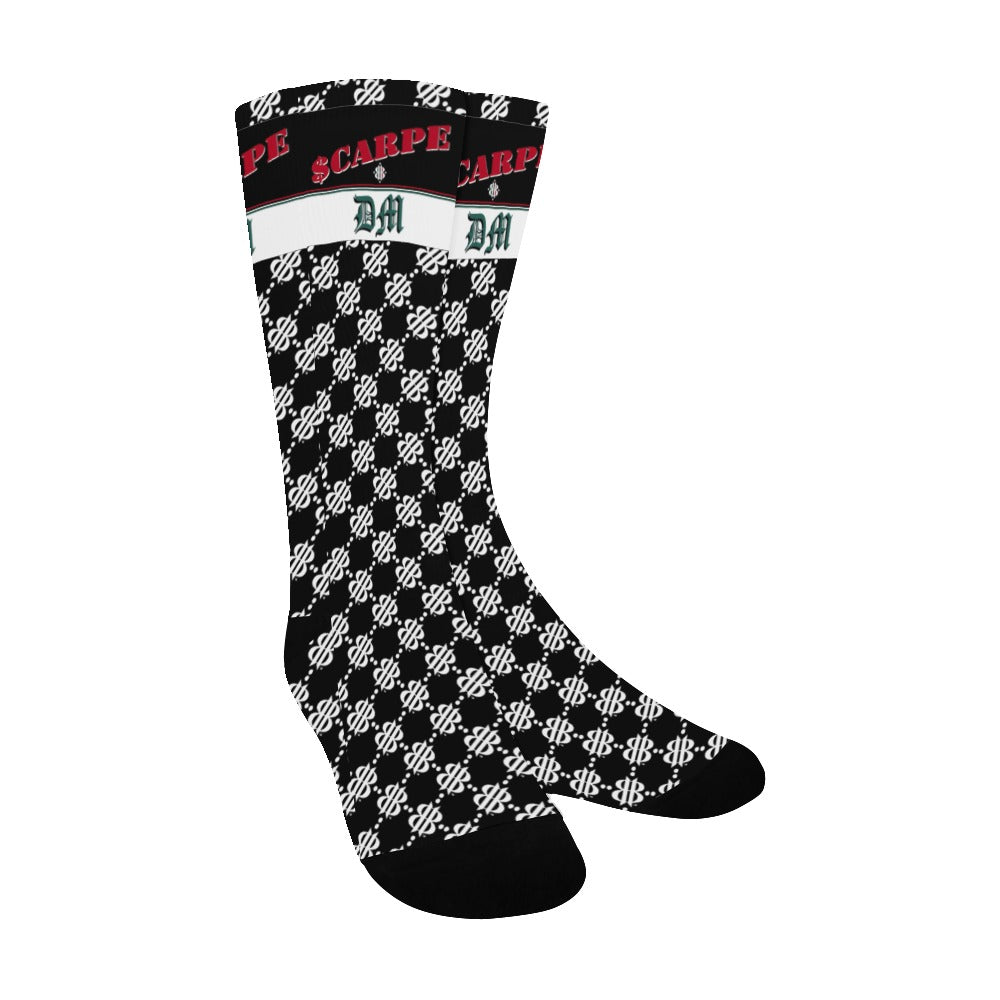 BOOJI ITALY SCARPE DM COLLECTION MEN'S LOGO PATTERN TUBE SOCKS