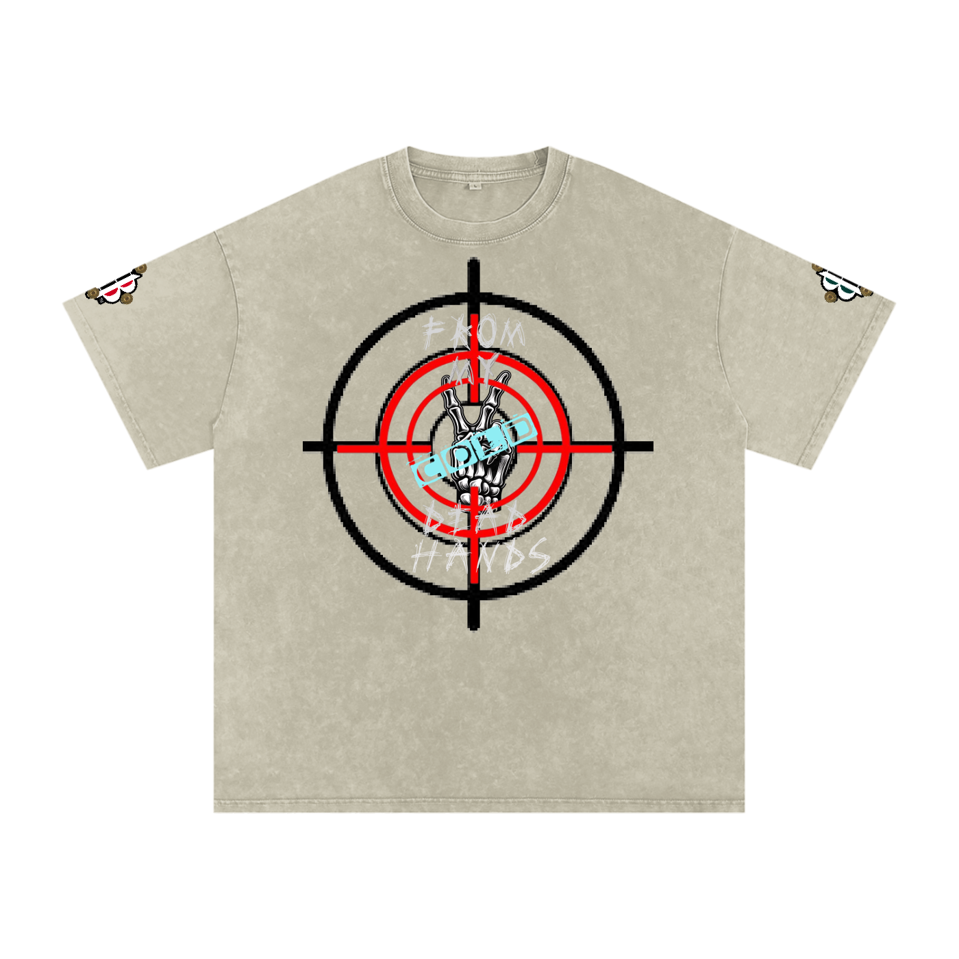 BOOJI ITALY CLICK BANG COLLECTION MENS SNOW WASHED T-SHIRT