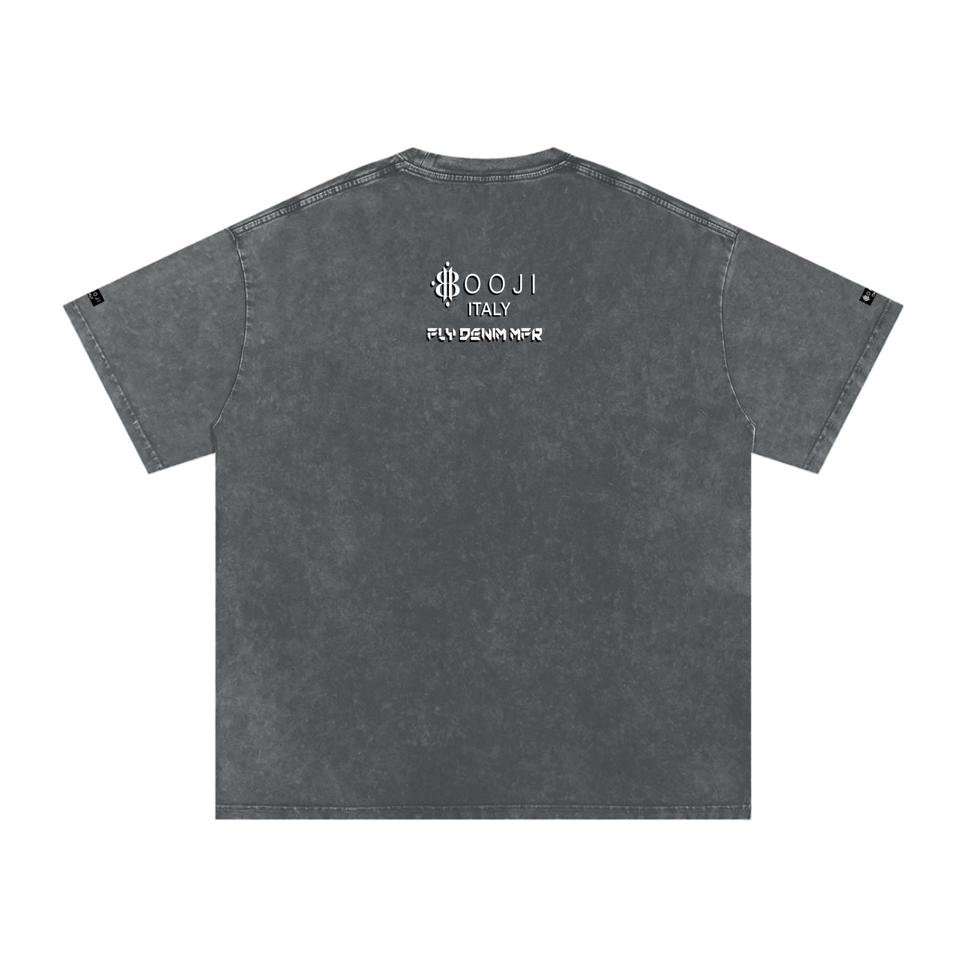 BOOJI ITALY "FLY DENIM MFR." SNOW WASHED T-SHIRT
