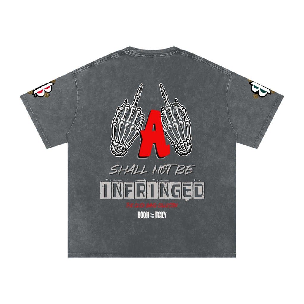 BOOJI ITALY "CLICK BANG COLLECTION" SNOW WASHED T-SHIRT