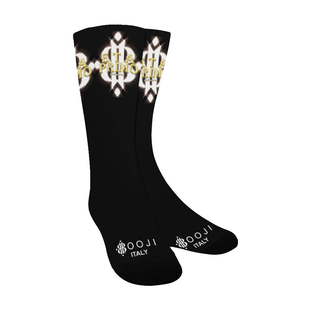 BOOJI ITALY ETA PRIMO MEN'S LOGO BLACK TUBE SOCKS