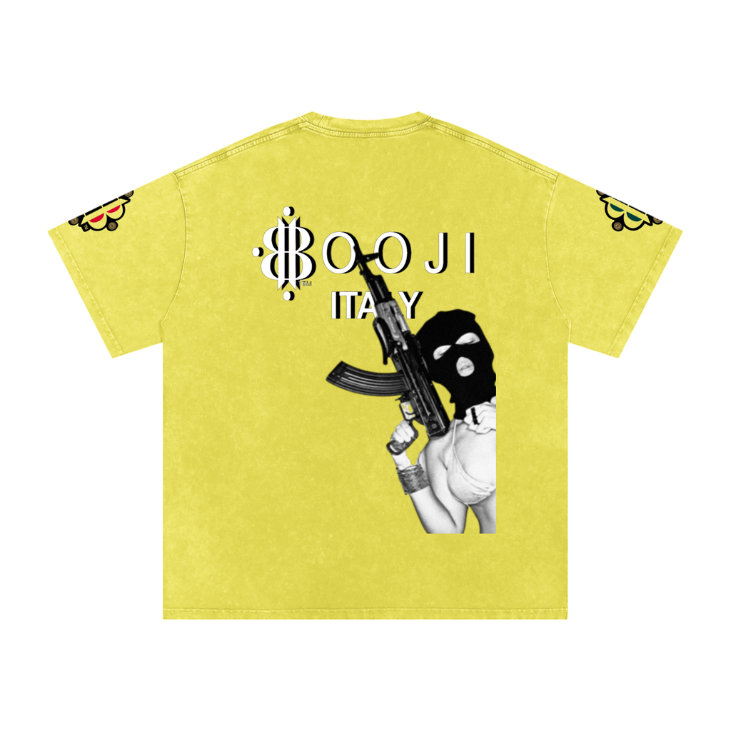 BOOJI ITALY "BITE THE BULLET" SNOW WASHED T-SHIRT