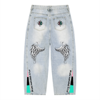 BOOJI ITALY FLY DENIM MFR. COLLECTION ITALY FLAG INVERTED MEN'S SUNFADED BARREL JEANS