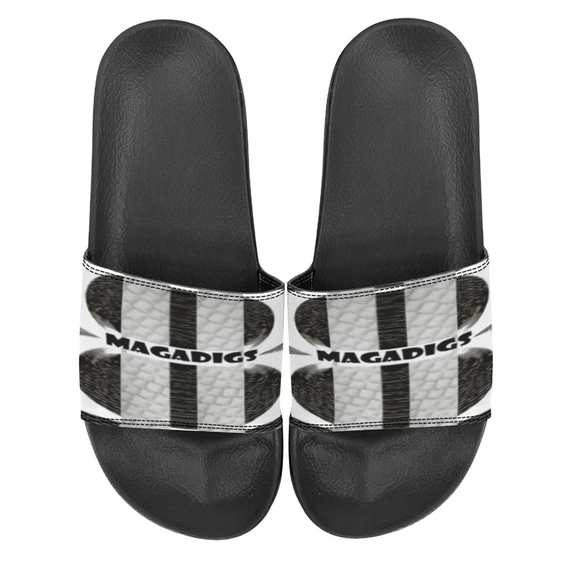 BOOJI ITALY MAGADIGS COLLECTION WOMEN'S BLACK SOLE SLIDES
