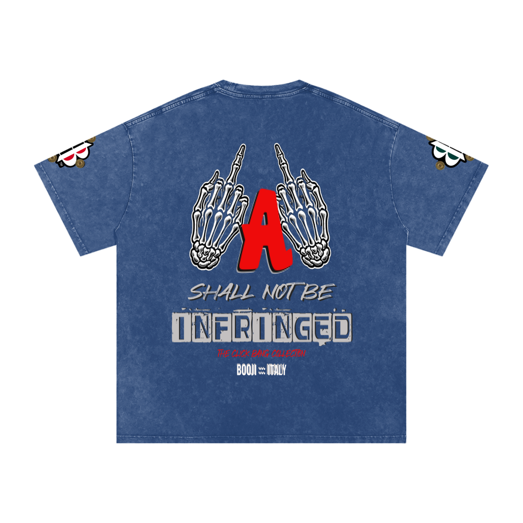 BOOJI ITALY "CLICK BANG COLLECTION" SNOW WASHED T-SHIRT