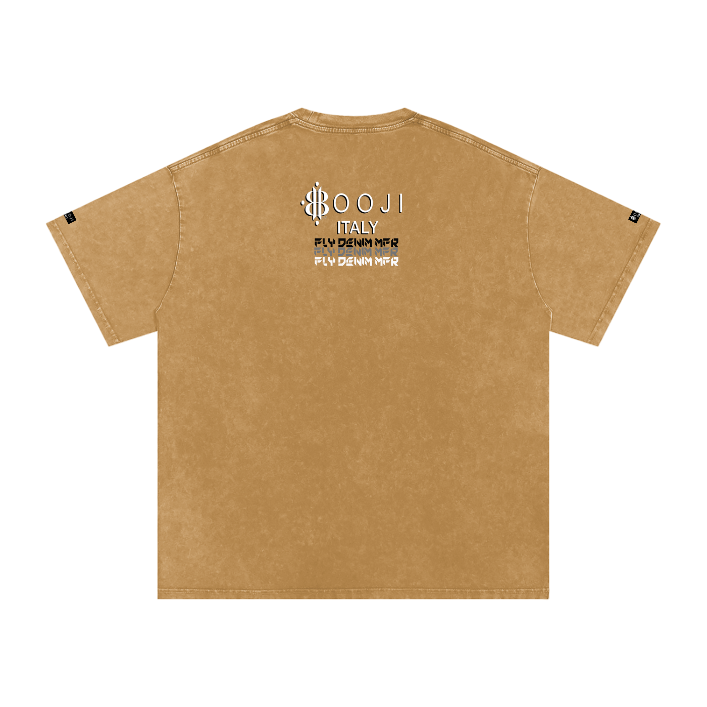 BOOJI ITALY "FLY DENIM MFR." SNOW WASHED T-SHIRT