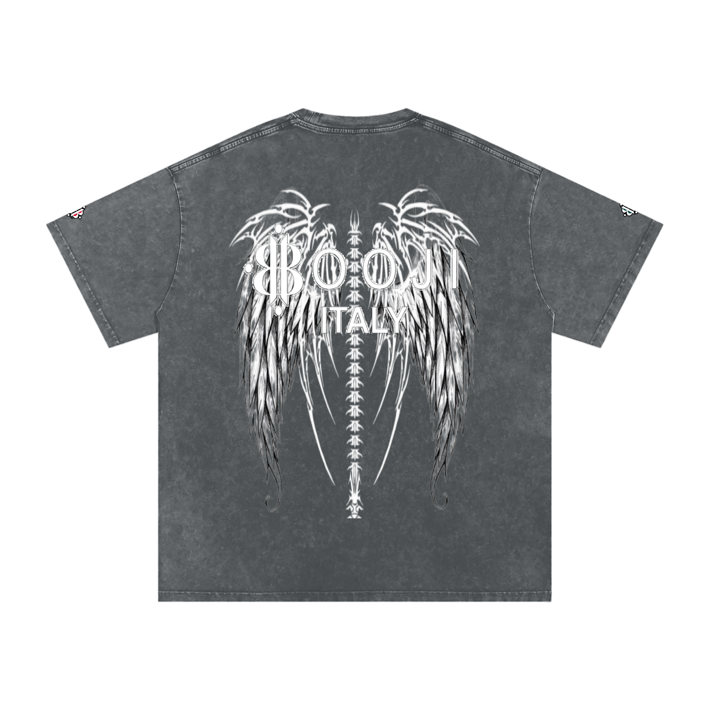BOOJI ITALY "FLY DENIM MFR." SNOW WASHED T-SHIRT