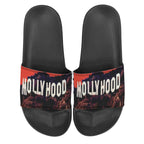 BOOJI ITALY MOLLYHOOD COLLECTION MEN'S BLACK SOLE SLIDES