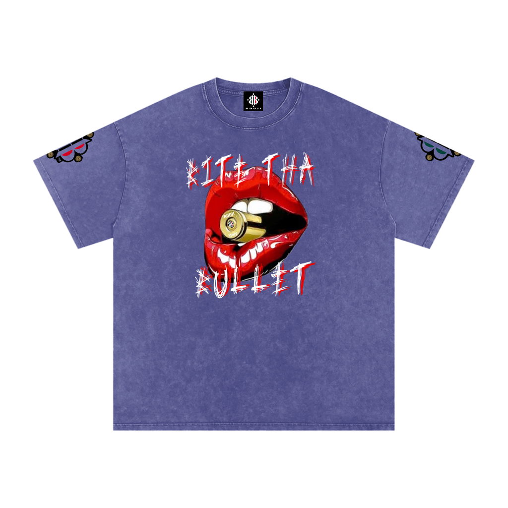 BOOJI ITALY BITE THA BULLET SNOW WASHED T-SHIRT