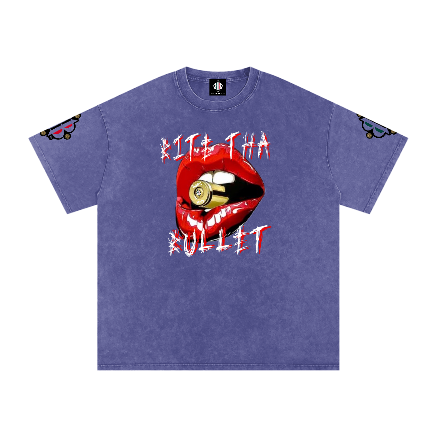 BOOJI ITALY BITE THA BULLET SNOW WASHED T-SHIRT