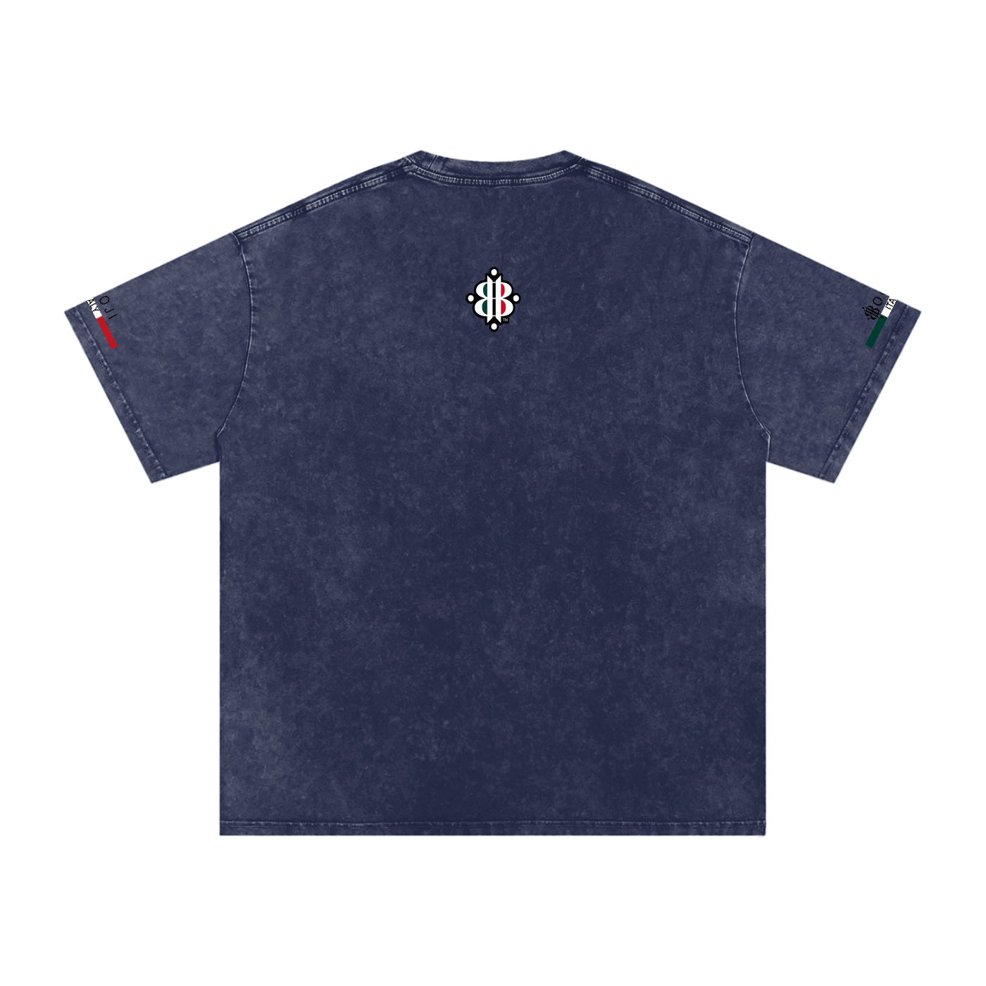 BOOJI ITALY ITALIAN FLAG 4 EVER $ LOGO SNOW WASHED T-SHIRT